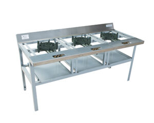 Estufón Power Flame P-40 de 3 quemadores - 58x26x24¨ - Modernchef Mod. MCHES03P40