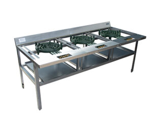 Estufón Power Flame P-50 de 3 quemadores - 70x33x26¨ - Modernchef Mod. MCHES03P50