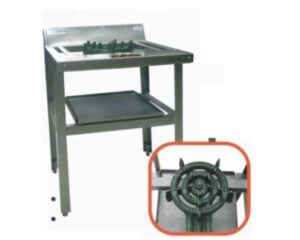 Estufón Power Flame P-40 de 1 quemador - 26x26x24¨ - Modernchef Mod. MCHES01P40