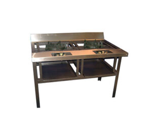 Estufón Power Flame P-40 de 2 quemadores - 40x26x24¨ - Modernchef Mod. MCHES02P40