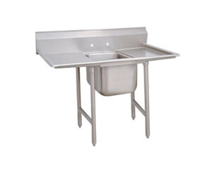 Fregadero 1poceta 18x18x12" escurridera derecha e izquierda acero inoxidable - ModernChef - Mod. MG1C181812-18LR-318