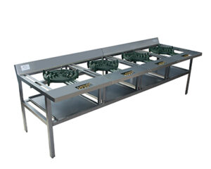 Estufón Power Flame P-50 de 4 quemadores - 92x33x26¨ - Modernchef Mod. MCHES04P50
