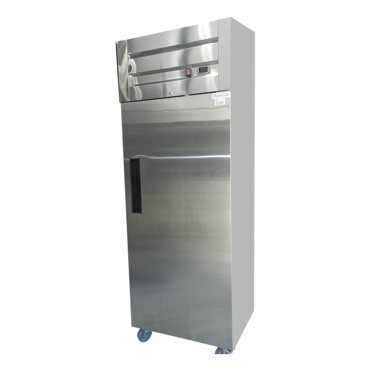 Refrigerador comercial de 1 puerta en acero inoxidable 28x33x80” – ModernChef -PLATINUM Mod. MG28AR-PLA - Imagen 2