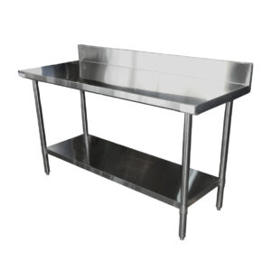 Mesa 24x60″ acero inoxidable 304 respaldo 5″ – ModernChef - ELITE – MOD. 393-TSS3-2460B5