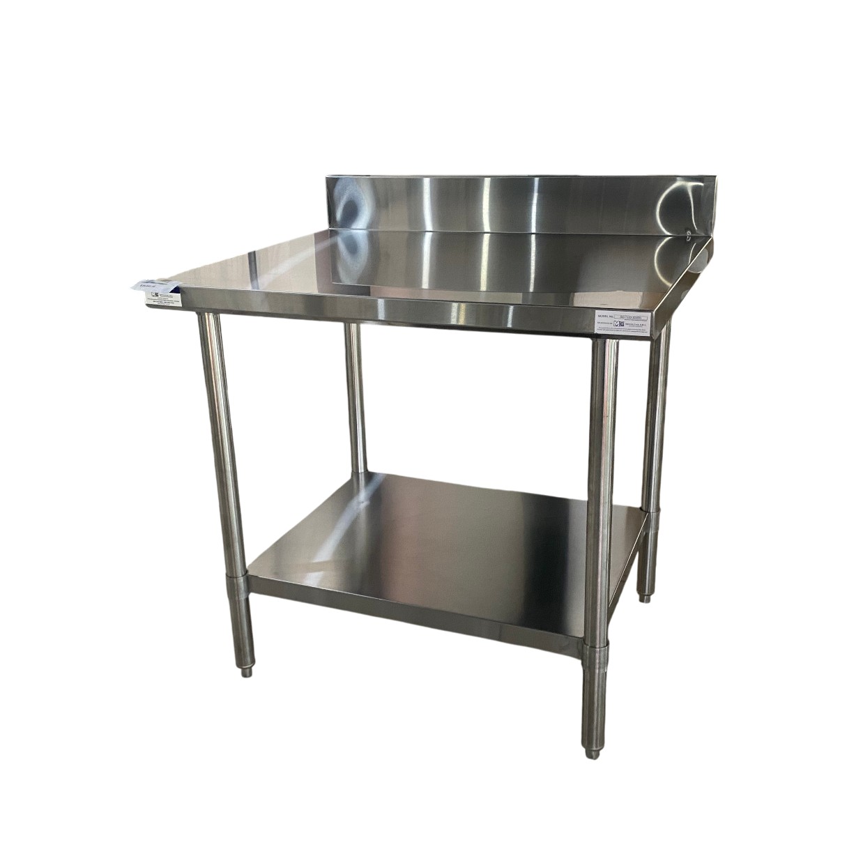 Mesa 30x36″ acero inoxidable 304 respaldo 5″– ModernChef - ELITE – MOD. 393-TSS3-3036B5 - Imagen 2