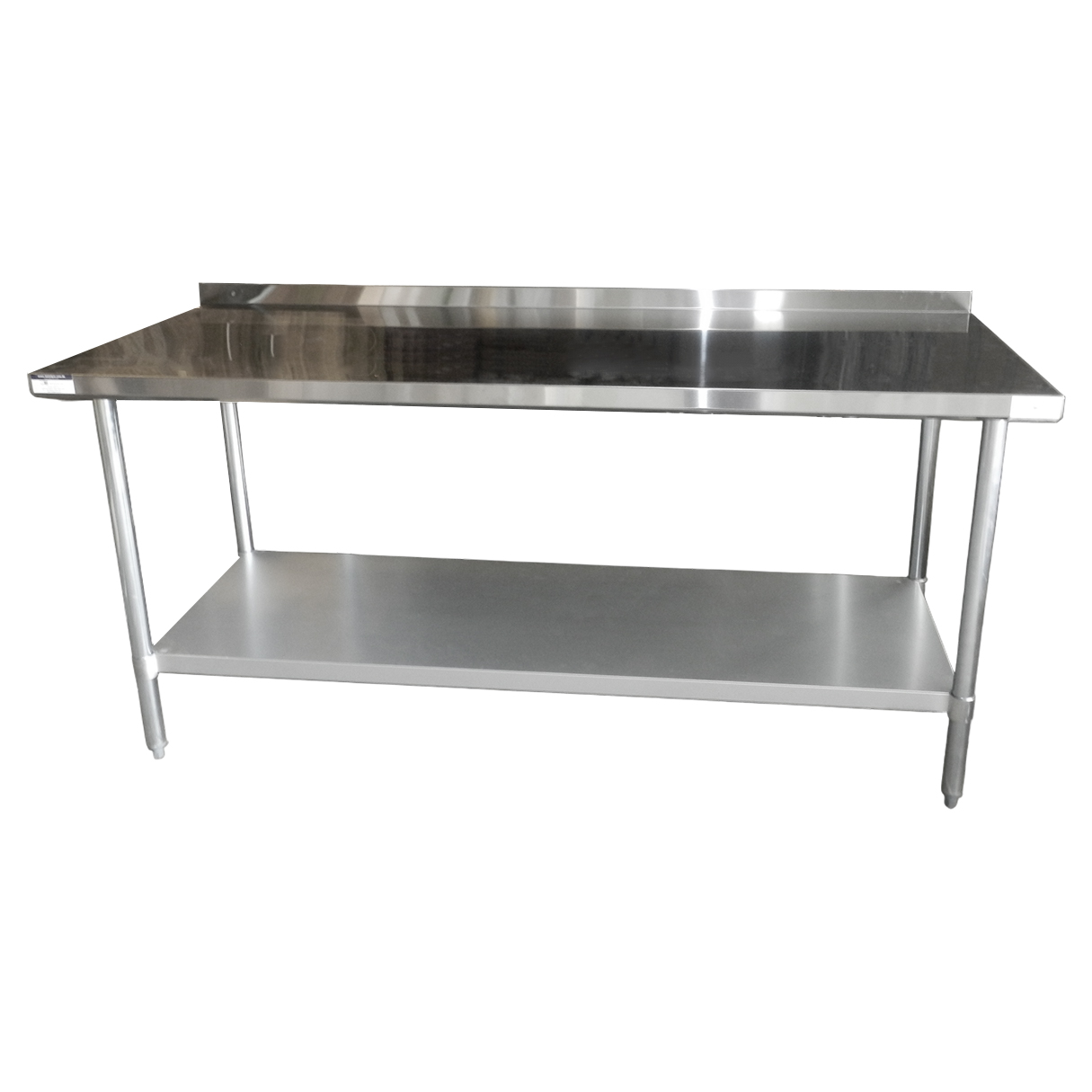 Mesa 30x72″ acero inoxidable 430 respaldo 2″ – ModernChef - Mod. 393-MGWTG-30722R-418