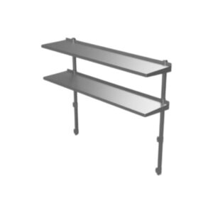 Repisa14x60" P/mesa de preparacion doble acero inoxidable  - ModernChef -ELITE – Mod. 484-DOSA4-PT-1460