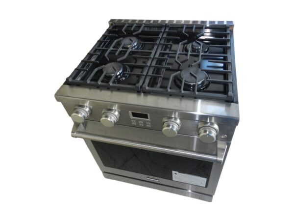 Estufa 4 hornillas y horno 30" en acero inoxidable - Heavy Ware - Mod. HWG3004 - Imagen 3