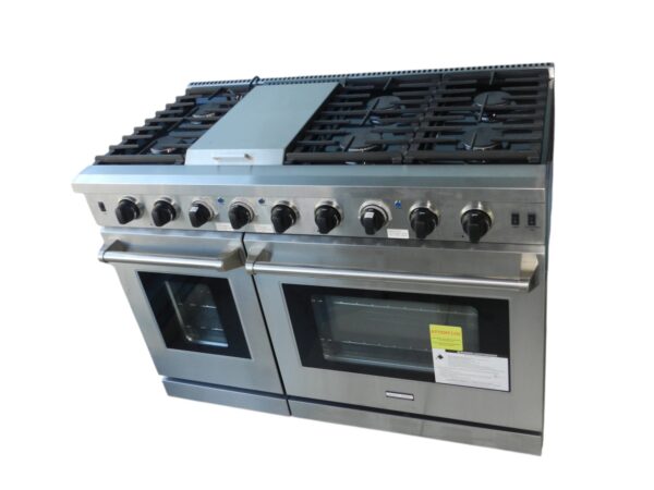 Estufa 6 hornillas, plancha y 2 hornos 48" en acero inoxidable - Heavy Ware - Mod. HWG4807 - Image 2