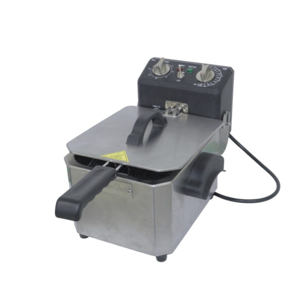 Freidor de mesa eléctrico en acero inoxidable  – ModernChef – PLATINUM Mod. MGF7E-PLA - Imagen 3