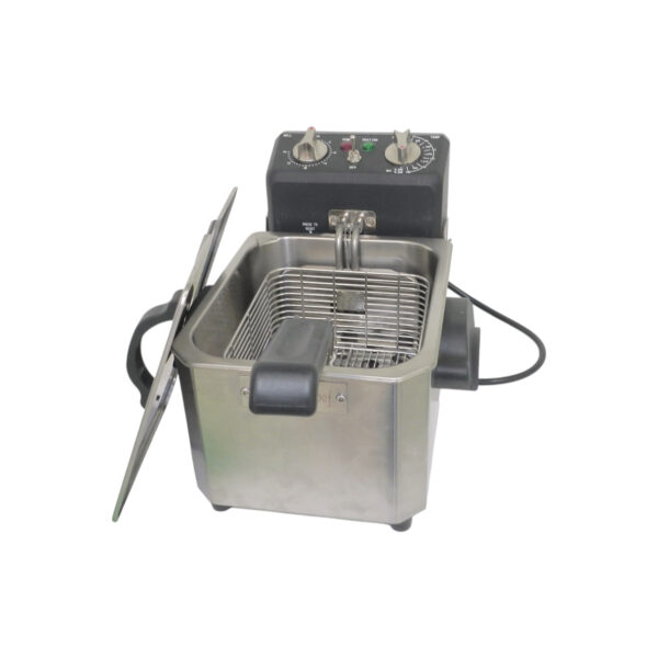 Freidor de mesa eléctrico en acero inoxidable  – ModernChef – PLATINUM Mod. MGF7E-PLA - Imagen 2