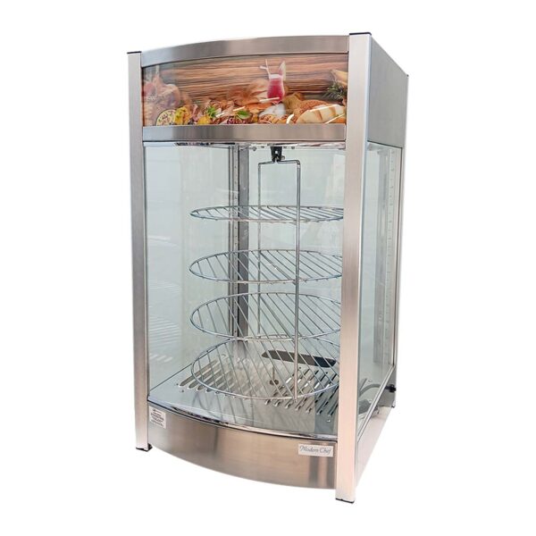 Exhibidor caliente rotativo de pizza 18x18x26 Roto Line - Modernchef - Mod. MCH-97L-2