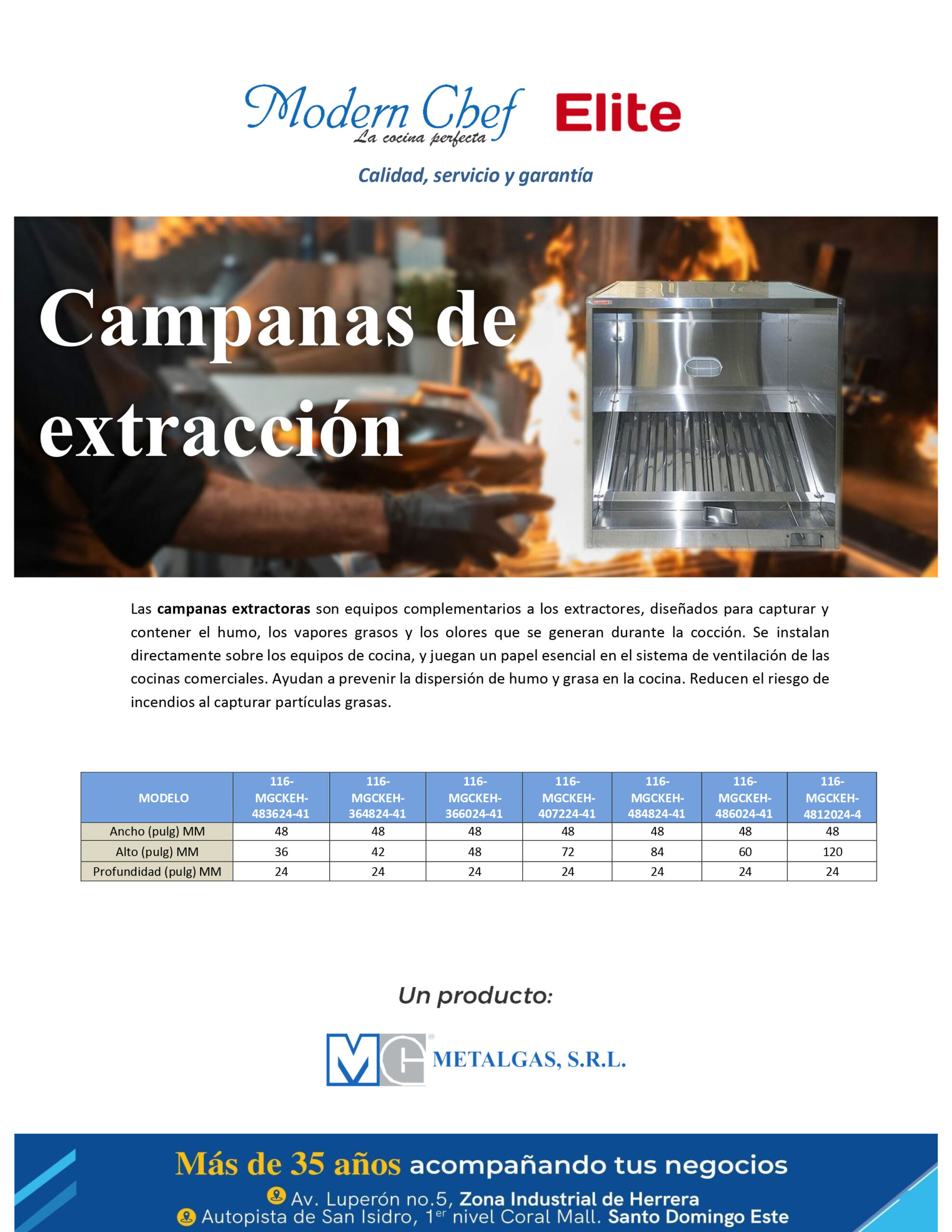 Brochure campanas de extracción