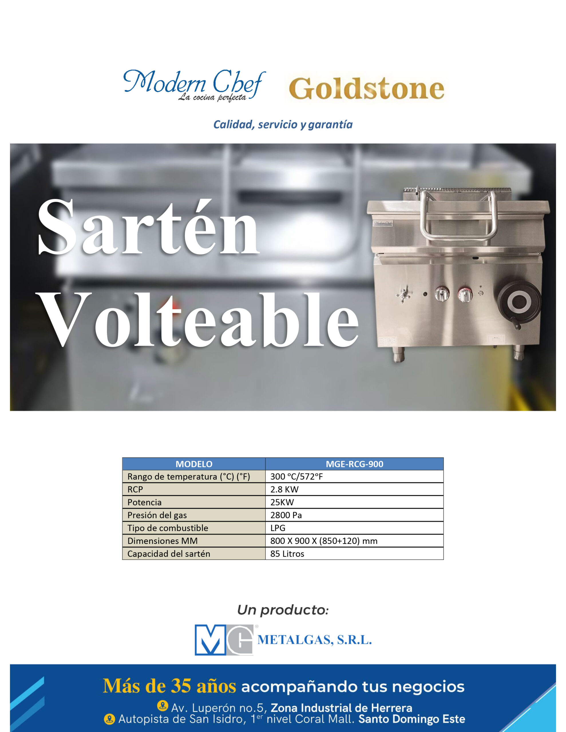 Brochure sartén volteable