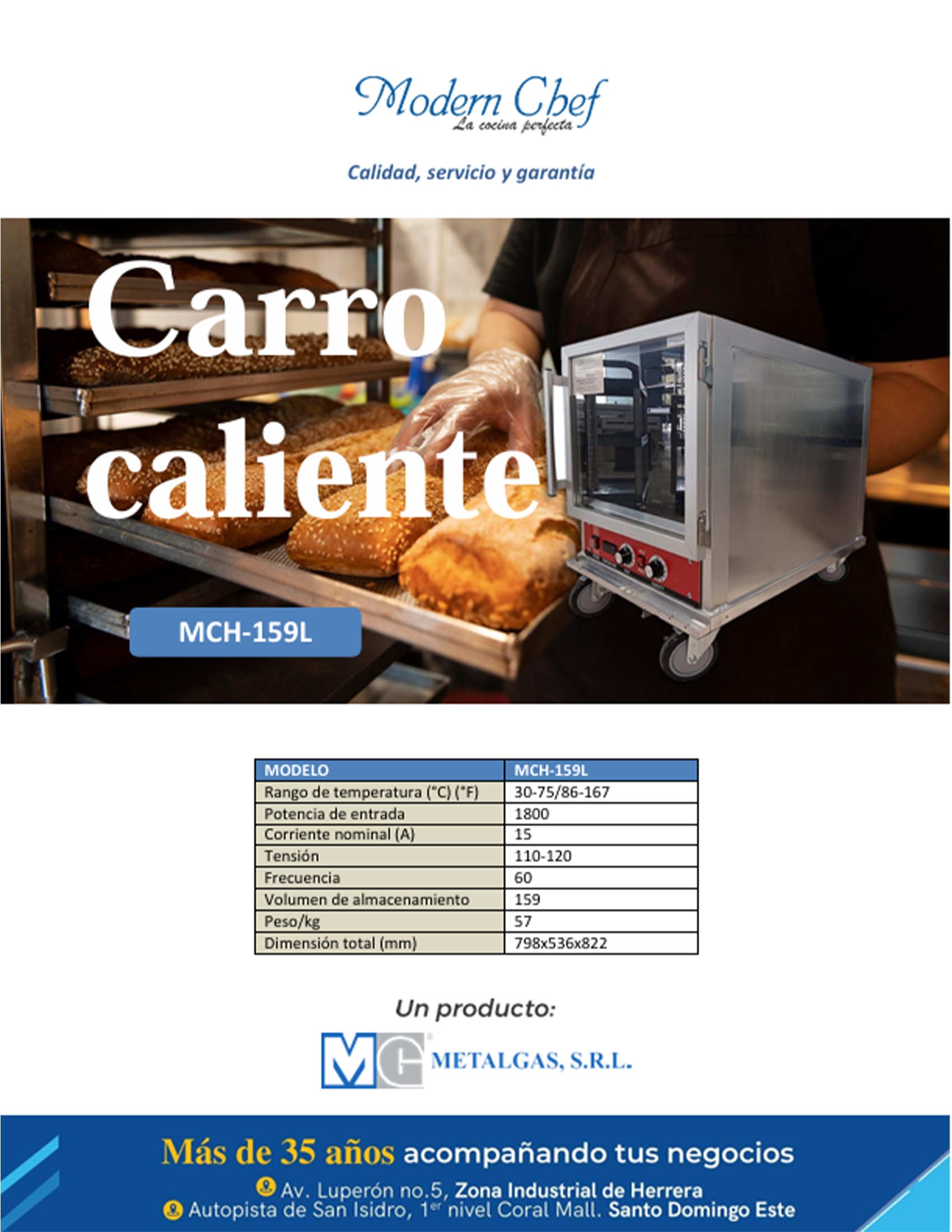 Brochure de carro caliente MCH-159L