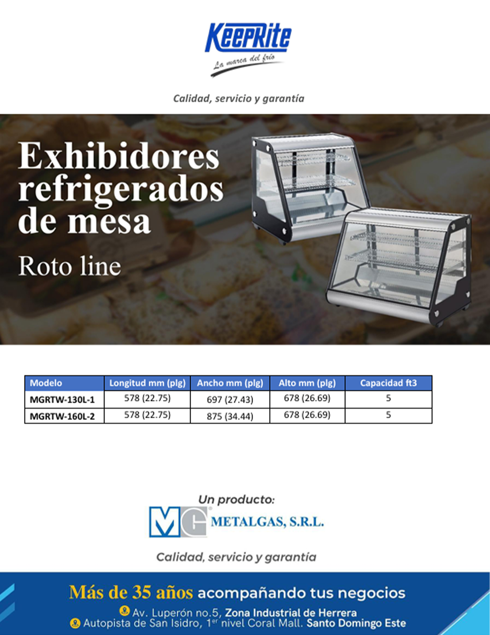 Brochure Exhibidor Refrigerado de mesa