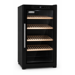 Vinera Keeprite ColdGuard 18 botellas con puerta de vidrio y anaqueles de madera