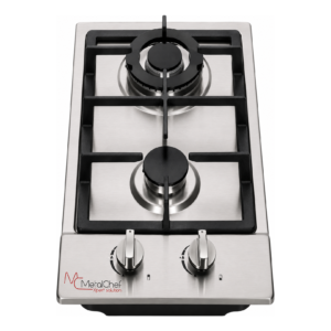 Estufa de empotrar MetalChef Signature MC-SSP2001 de 2 quemadores en acero inoxidable