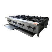 Lateral-debajo_ Estufa comercial de 8 quemadores 48″ – ModernChef -PLATINUM Mod. MGHPA48-PLA_Metalgas