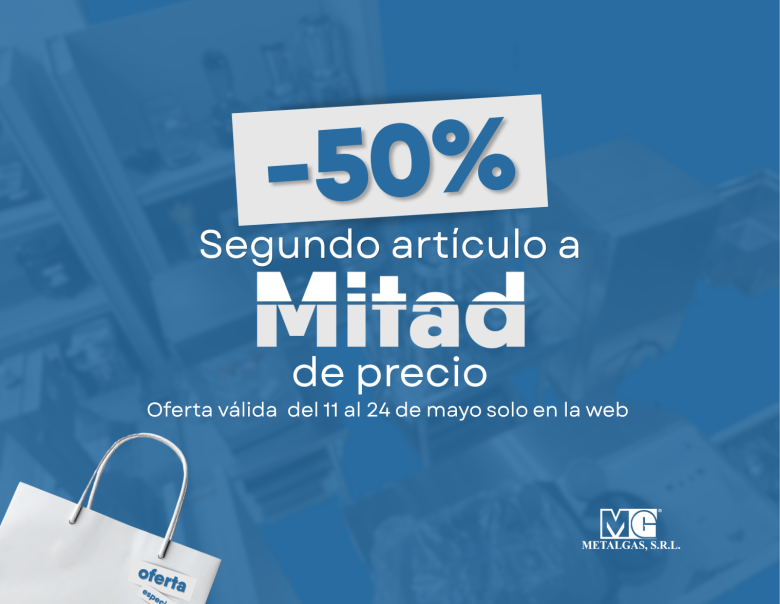oferta segundo articulo a mitad de precio pag. inicio